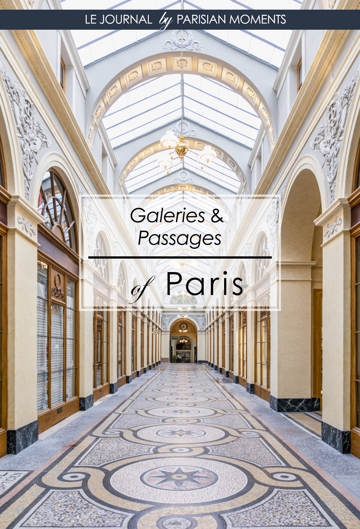Ten Galeries and Passages of Paris shown with several photos and a